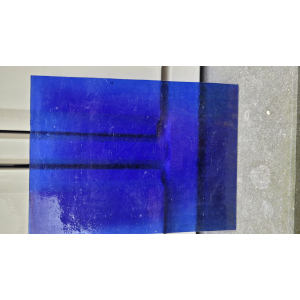 HotPot gekleurd glas COE 90, transparant 20 x 15 cm donkerblauw HotPot gekleurd glas COE 90, transparant 20 x 15 cm donkerblauw