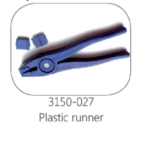 FAP driepuntstang blue plastic runner met reservebek.