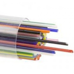 Stringers: glasstaafjes COE85  in diverse kleuren, 250 gram