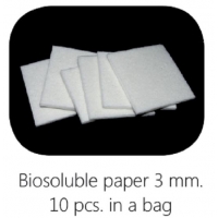 Biosoluble fibre scheidingsmateriaal 75 x 75 mm, 3 mm dik Biosoluble fibre scheidingsmateriaal 75 x 75 mm, 3 mm dik