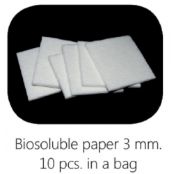 Biosoluble fibre scheidingsmateriaal 75 x 75 mm, 3 mm dik Biosoluble fibre scheidingsmateriaal 75 x 75 mm, 3 mm dik