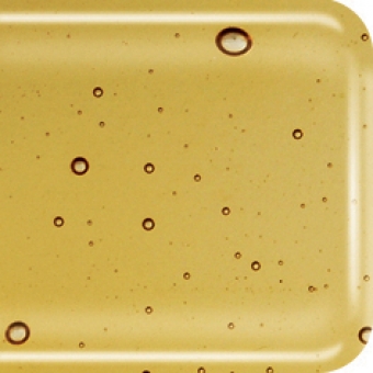 Baoli HotPot glas COE 90, transparant 20 x18 cm amber
