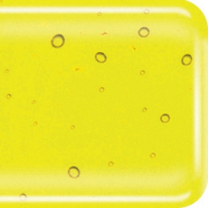 Baoli HotPot glas COE 90, transparant 20 x 18 cm geel