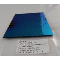 Baoli Dichroic glasplaatje COE90, 1 mm dik. Nummer 100, geen patroon, trapeziumvorm Baoli Dichroic glasplaatje COE90, 1 mm dik. Nummer 100, geen patroon, trapeziumvorm