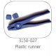 FAP driepuntstang blue plastic runner met reservebek.