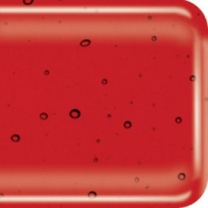 HotPot gekleurd glas COE 90, transparant 20 x 15 cm rood